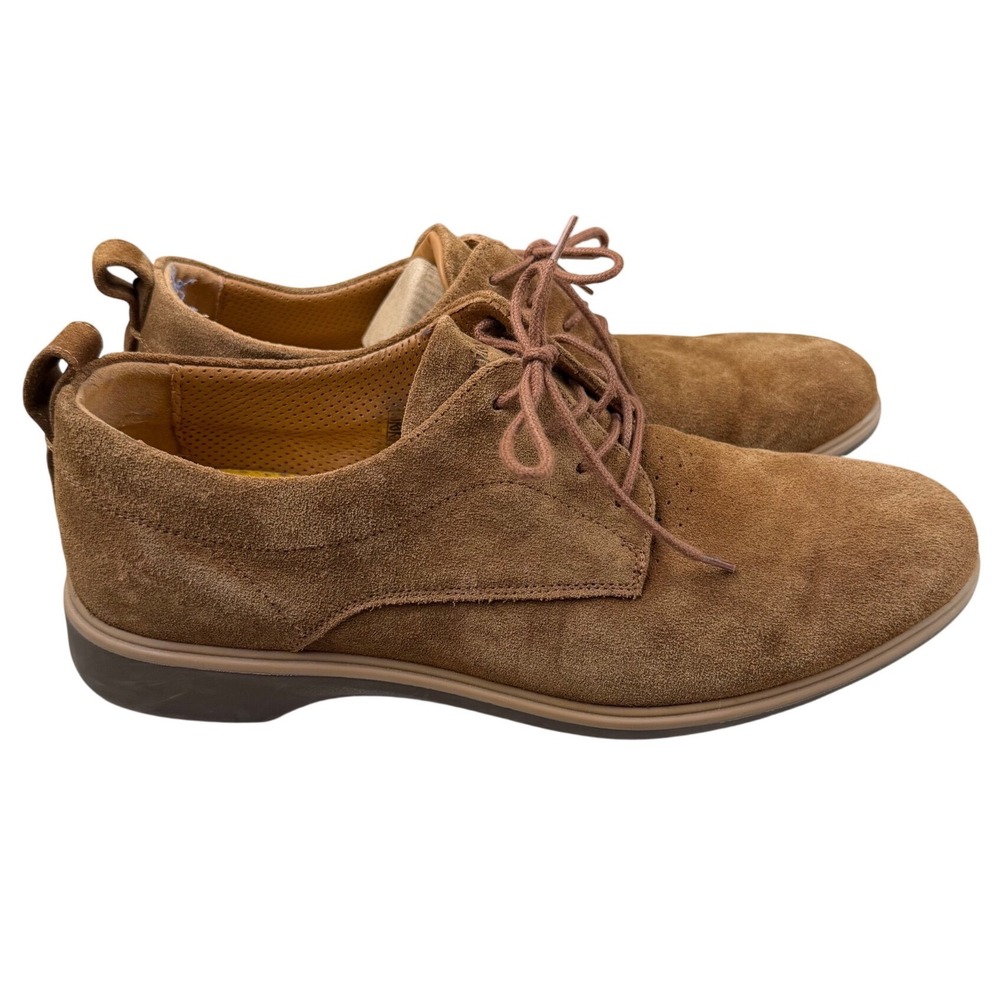 Amberjack The Original Suede Derby Shoes Honey Brown US Mens 10.5 M Portugal